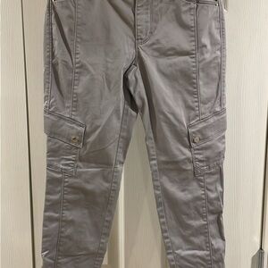 White House Black Market Gray Straight Leg Pants